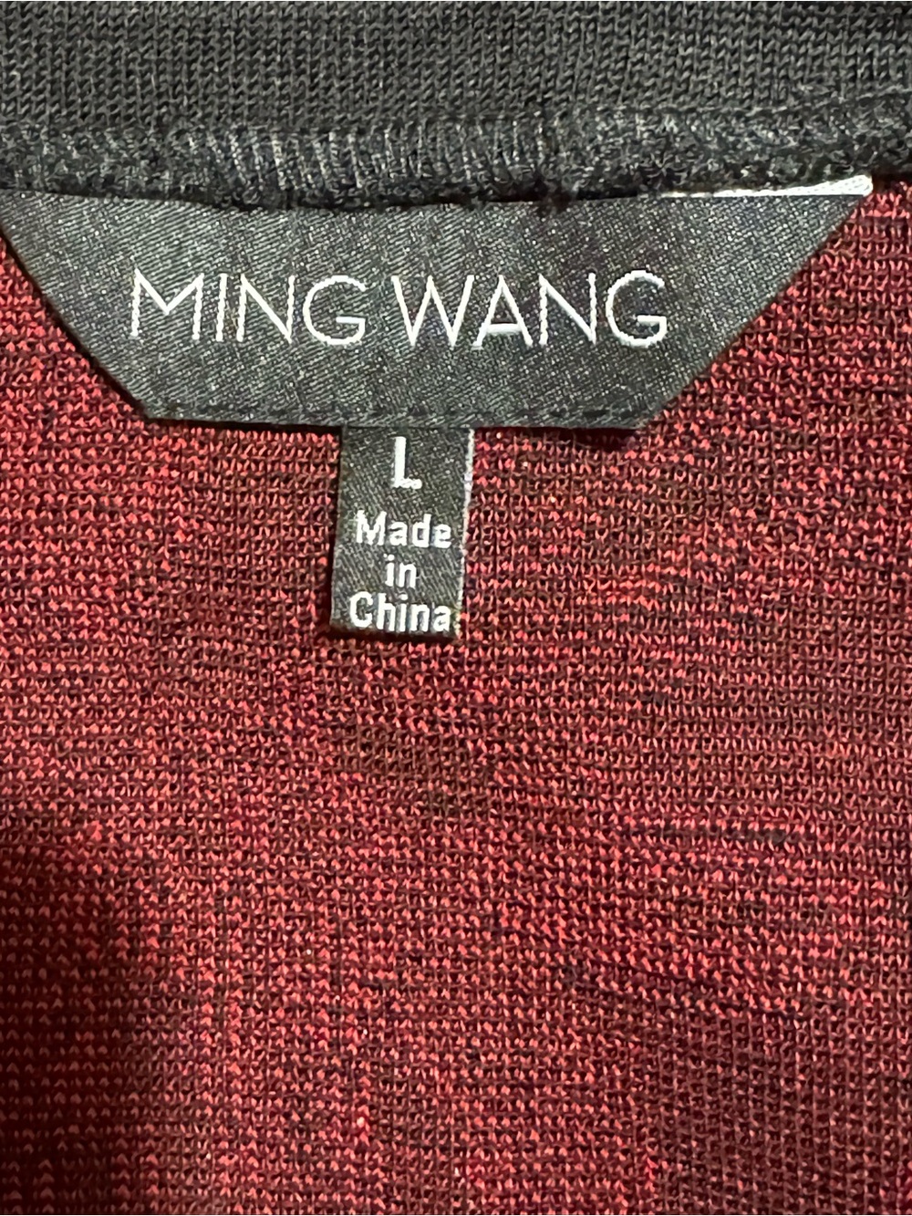Ming Wang Red and Black Floral Longline Open Jacket - Picture 5 of 8